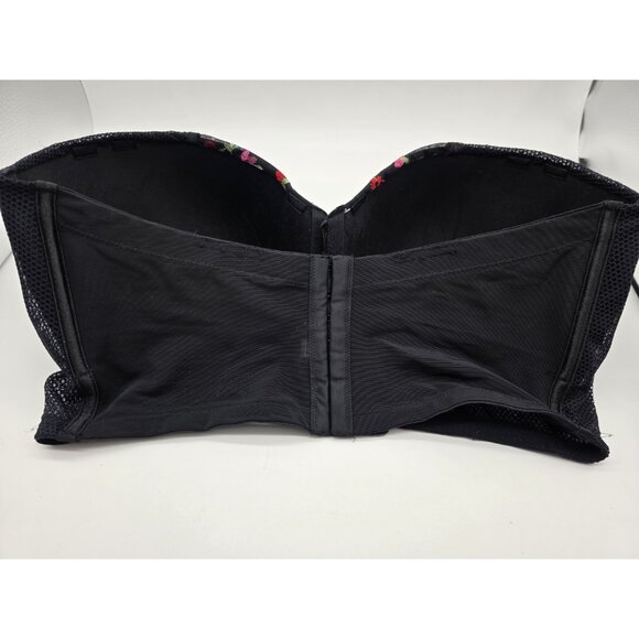Cacique Bra Womens Size 40G Black Lightly Lined Multi-Way Strapless Underwire - Picture 9 of 14